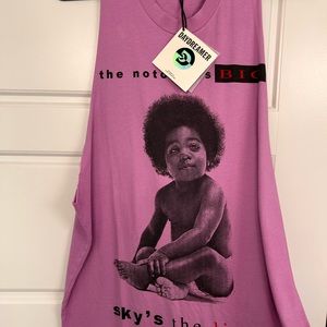 Daydreamer Purple Graphic Tunic Top